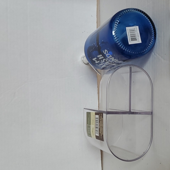 Pump Dispenser Clear Vanity Organizer Soap Lotion Tooth Makeup Brush Container - Picture 5 of 12